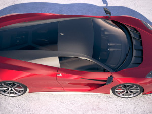 Generic Supercar v2 2018 3D Model