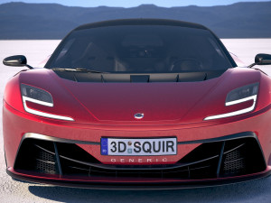 Generic Supercar v2 2018 3D Model