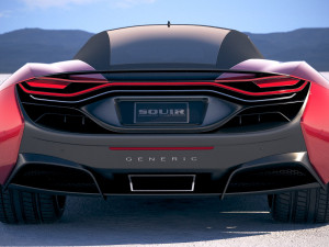 Generic Supercar v2 2018 3D Model