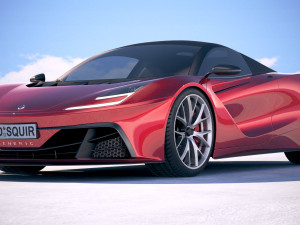 Generic Supercar v2 2018 3D Model