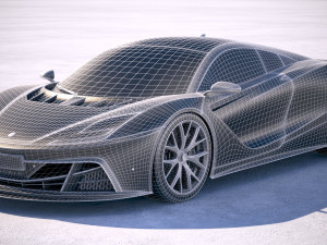 Generic Supercar v2 2018 3D Model