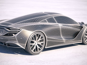 Generic Supercar v2 2018 3D Model