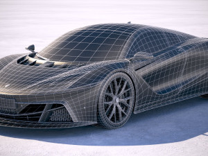 Generic Supercar v2 2018 3D Model
