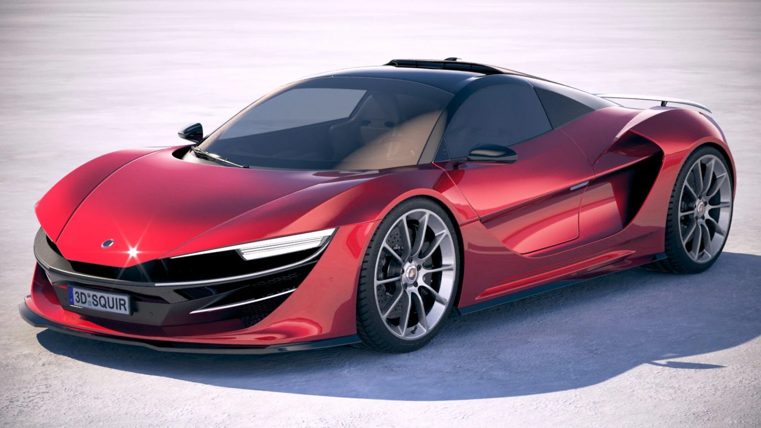 Generic Supercar v3 2018 3D Model .c4d .max .obj .3ds .fbx .stl .blend 