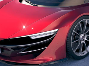 Generic Supercar v3 2018 3D Model