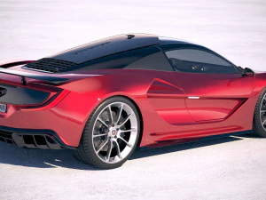 Generic Supercar v3 2018 3D Model