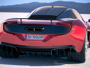 Generic Supercar v3 2018 3D Model