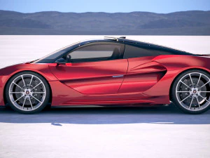 Generic Supercar v3 2018 3D Model