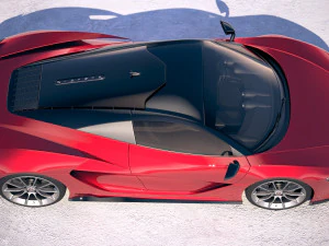 Generic Supercar v3 2018 3D Model