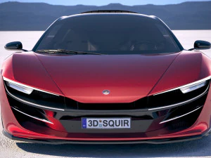 Generic Supercar v3 2018 3D Model