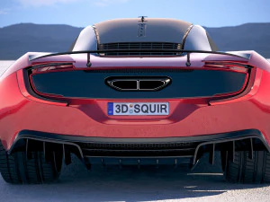 Generic Supercar v3 2018 3D Model