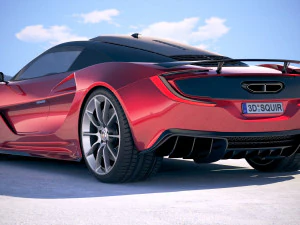 Generic Supercar v3 2018 3D Model