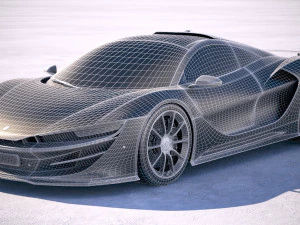 Generic Supercar v3 2018 3D Model