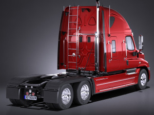 Generic USA Semi Truck 2017 3D Model