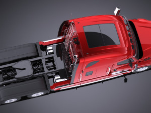 Generic USA Semi Truck 2017 3D Model