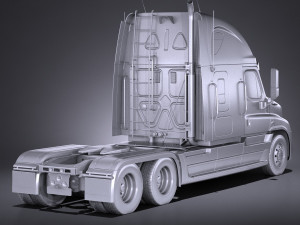 Generic USA Semi Truck 2017 3D Model