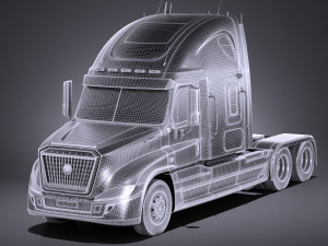 Generic USA Semi Truck 2017 3D Model