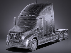 Generic USA Semi Truck 2017 3D Model