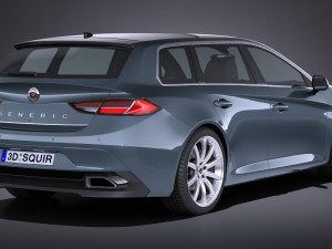 Generic Estate Wagon V2 2017 Modelo 3D