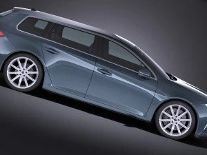 Generic Estate Wagon V2 2017 3D Model