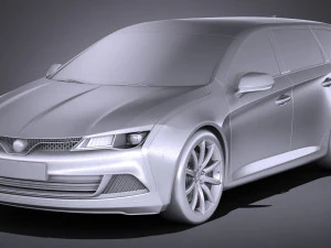 Generic Estate Wagon V2 2017 3D Model
