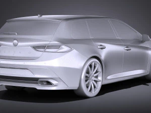 Generic Estate Wagon V2 2017 3D Model