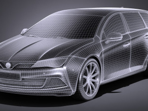 Generic Estate Wagon V2 2017 Modelo 3D