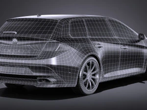 Generic Estate Wagon V2 2017 3D Model
