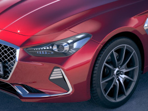 Genesis G70 2018 Modelo 3D