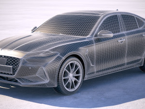Genesis G70 2018 Modelo 3D