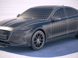 Genesis G70 2018 Modelo 3D