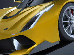 Generic Supercar Lowpoly Model 3D