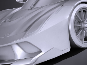 Generic Supercar Lowpoly Model 3D