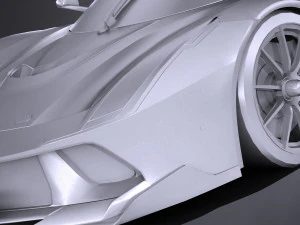 Generic Supercar Lowpoly 3D Model