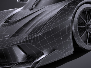 Generic Supercar Lowpoly Model 3D