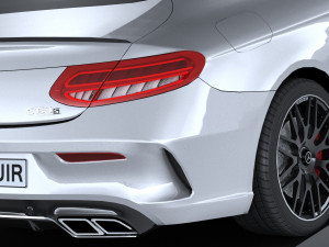 Mercedes-Benz C63 AMG Coupe 2017 Lowpoly 3D Model