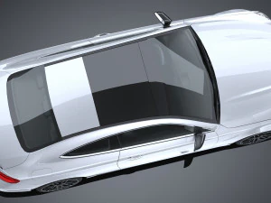 Mercedes-Benz C63 AMG Coupe 2017 Lowpoly 3D Model
