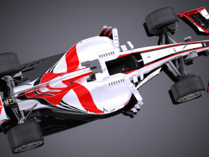Generic Formula 1 Lowpoly Model 3D