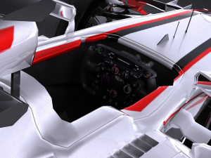 Generic Formula 1 Lowpoly Model 3D