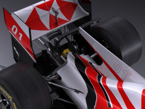 Generic Formula 1 Lowpoly Model 3D