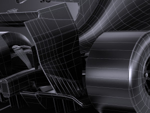 Generic Formula 1 Lowpoly Model 3D