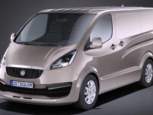 Generic Van 2016 Lowpoly 3D Model