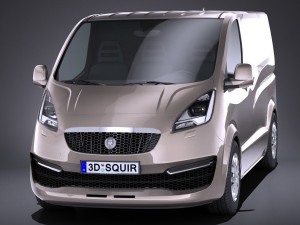 Generic Van 2016 Lowpoly 3D Model