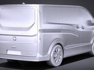 Generic Van 2016 Lowpoly 3D Model