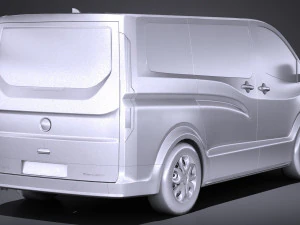Generic Van 2016 Lowpoly 3D Model