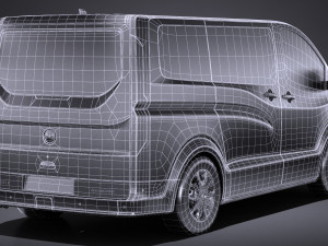 Generic Van 2016 Lowpoly 3D Model