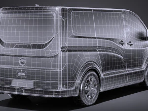Generic Van 2016 Lowpoly 3D Model