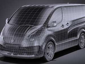 Generic Van 2016 Lowpoly 3D Model