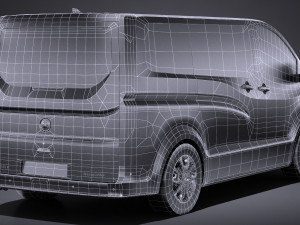 Generic Van 2016 Lowpoly 3D Model