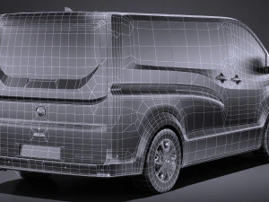 Generic Van 2016 Lowpoly 3D Model